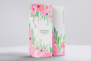Pink watercolor flowers hand drawn, an Illustration by AS Studio (Thumbnail 2 of 4)