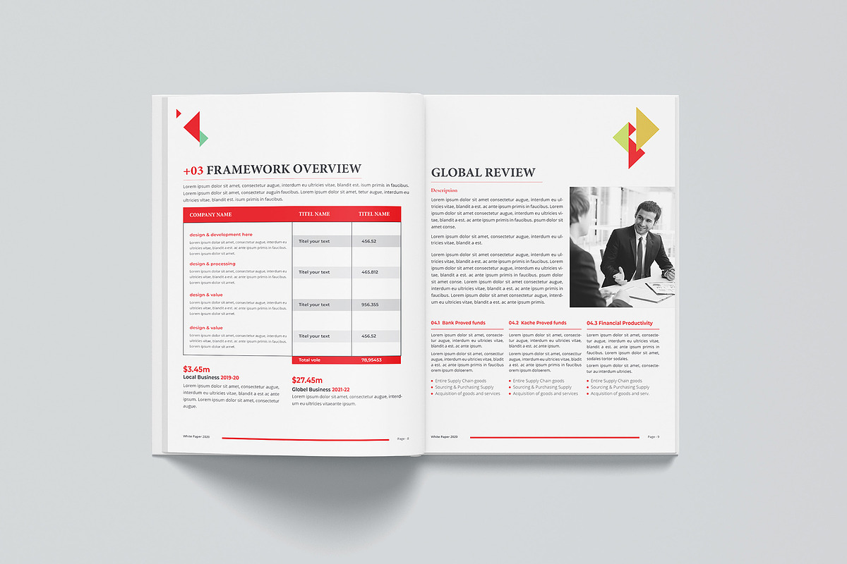 Annual Report Bundle | Word, indd, a Brochure Template by obayes (Photo 26 of 51)