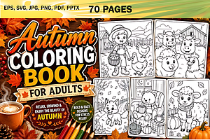 Autumn Coloring Book for Adults