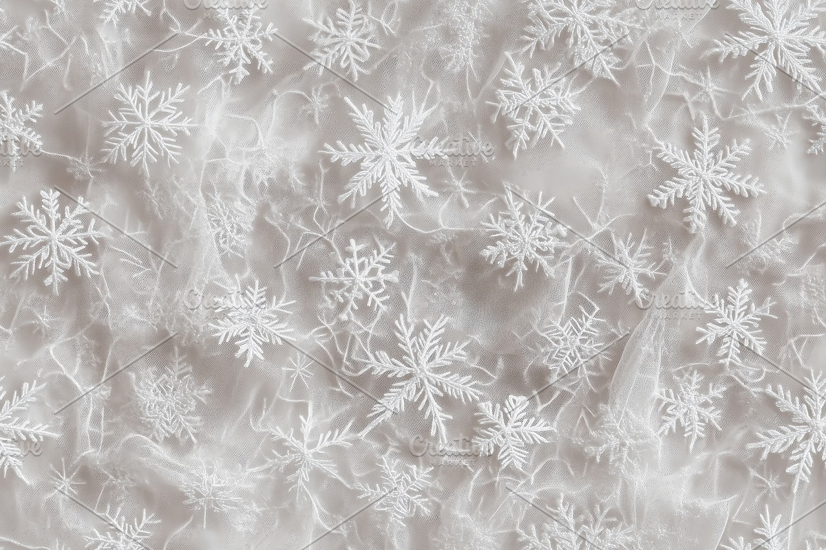 Seamless textured background featuring various white snowflakes scattered acros, a Texture Graphic by Textures & Backgrounds