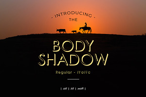 Bodyshadow Display Font