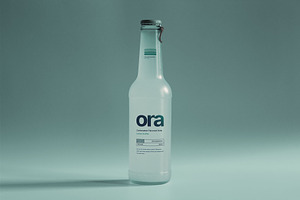 Beverage Glass Bottle Mockup