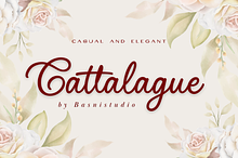 Cattalague a Script Font
