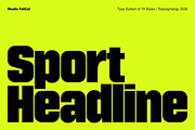 Sport Headline Font Family, a Sans Serif Font by Andika Fez (Thumbnail 1 of 11)