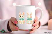 Watercolor Floral Easter Bunny PNG, an Illustration by Craft Nest (Thumbnail 4 of 4)