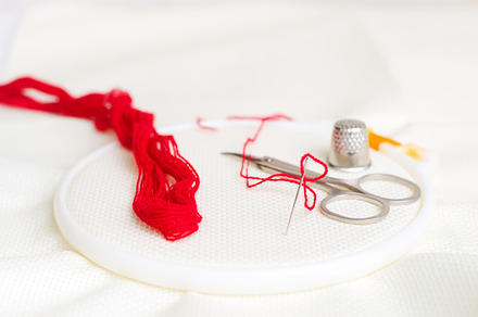 Set for embroidery,