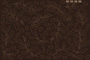 Coffee-themed Backgrounds and Icons, a Texture Illustration by Ilia Design (Thumbnail 7 of 17)
