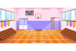 School basketball gym. Sport, an Object Illustration by Stock-Smart-Start