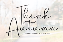 Think Autumn | Script Font