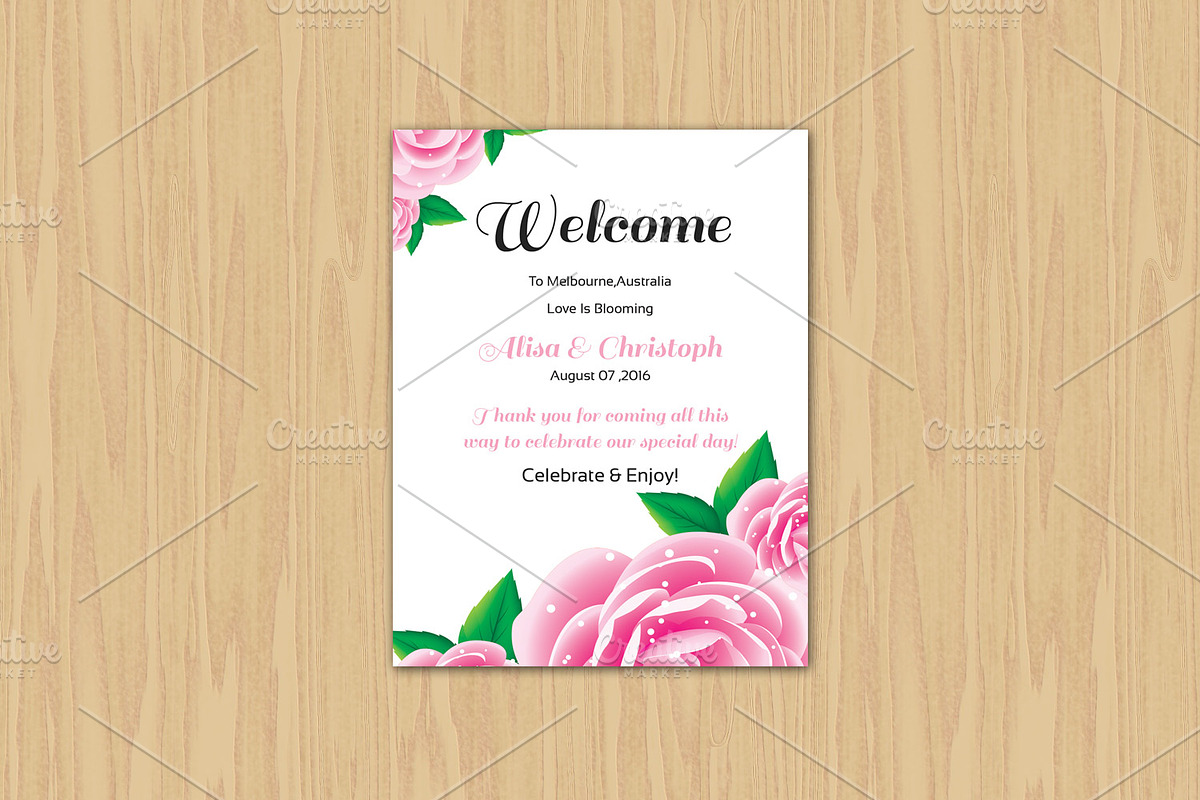 Wedding Welcome Basket Tag, a Stationery Template by retrographix (Photo 2 of 3)