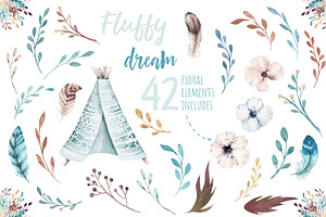 Fluffy Dream. Boho Collection