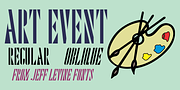 Art Event JNL, a Font by Jeff Levine Fonts (Thumbnail 1 of 5)