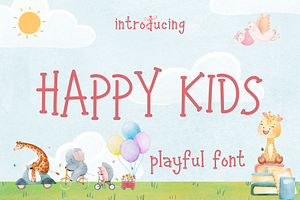 Happy Kids - Playful Font