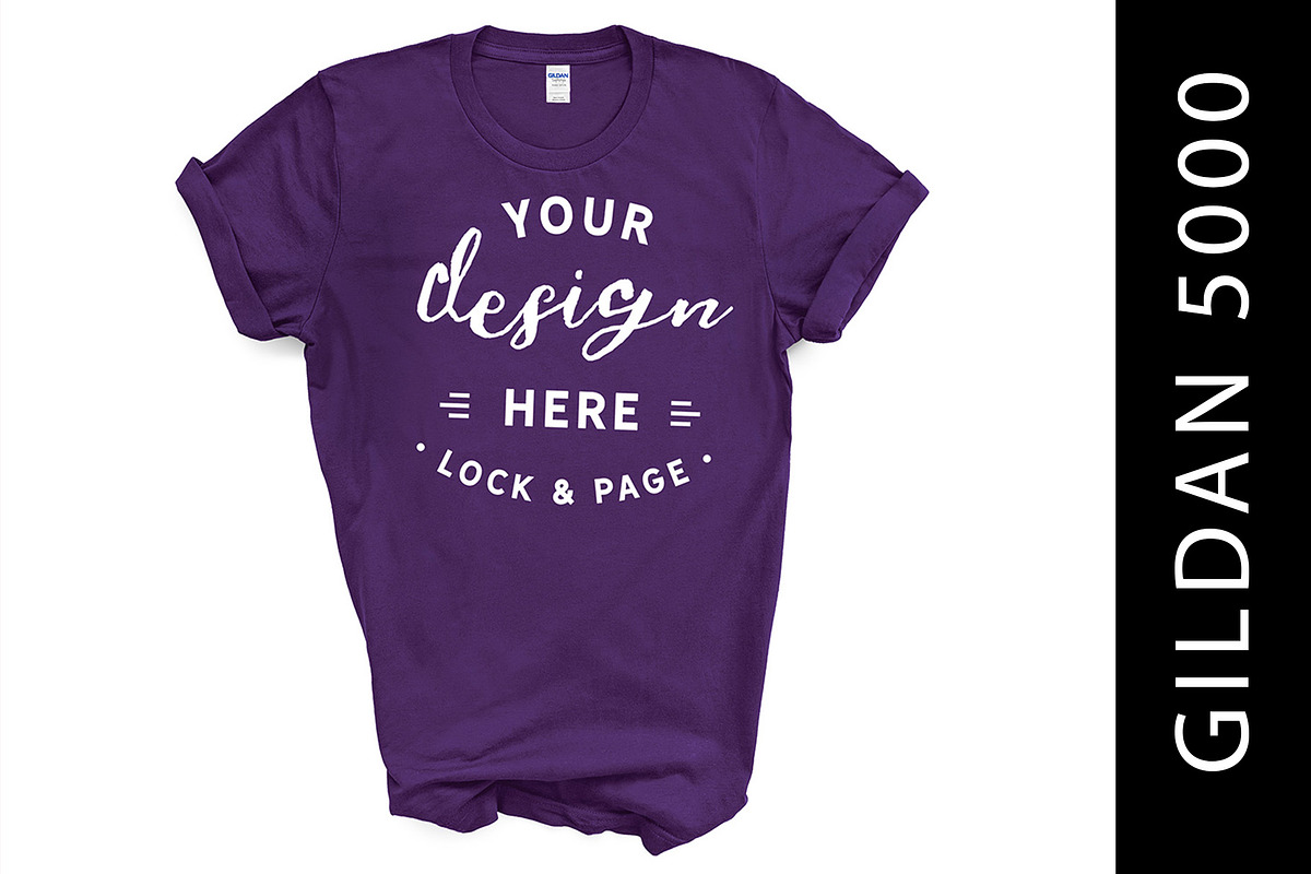 Gildan 5000 Mockup TShirt Bundle, a Shirt Mockup by lock and page (Photo 11 of 22)