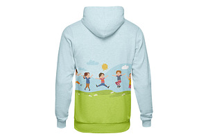 Hoodie Mockup - Back View