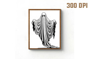 Halloween Ghost PNG, an Illustration by Libby Wishes (Thumbnail 3 of 6)