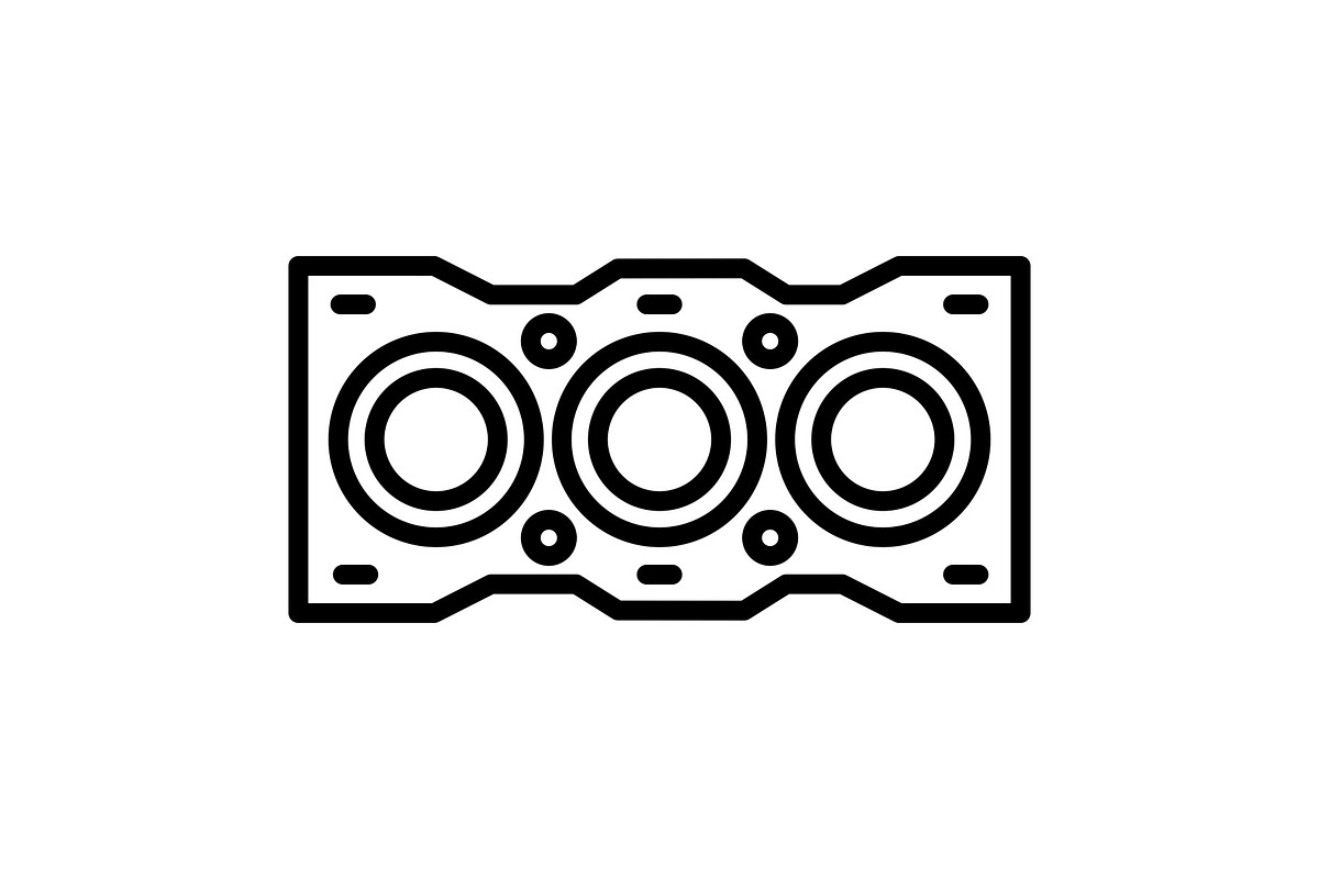Gasket Line Icon, an Icon by Pexelpy