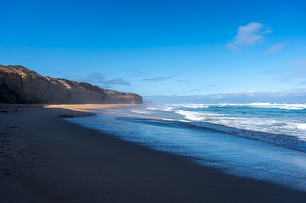 Clifton Beach and Twelve Apostles along the Great Ocean Road, Au, a Nature Photo by GoodGoods