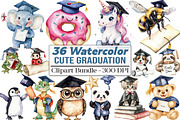 Cute Graduation Sublimation, an Illustration by DreamCafeArt (Thumbnail 1 of 5)