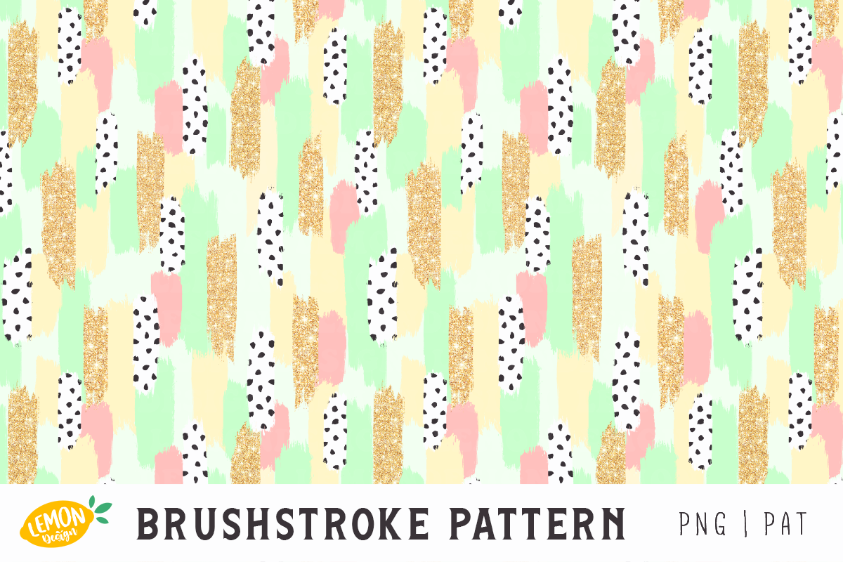 Brushstroke Seamless Pattern Bundle, a Pattern Graphic by LemonDesign (Photo 5 of 8)