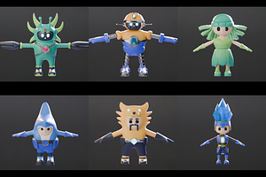 Fantasy Game 3D Character Pack