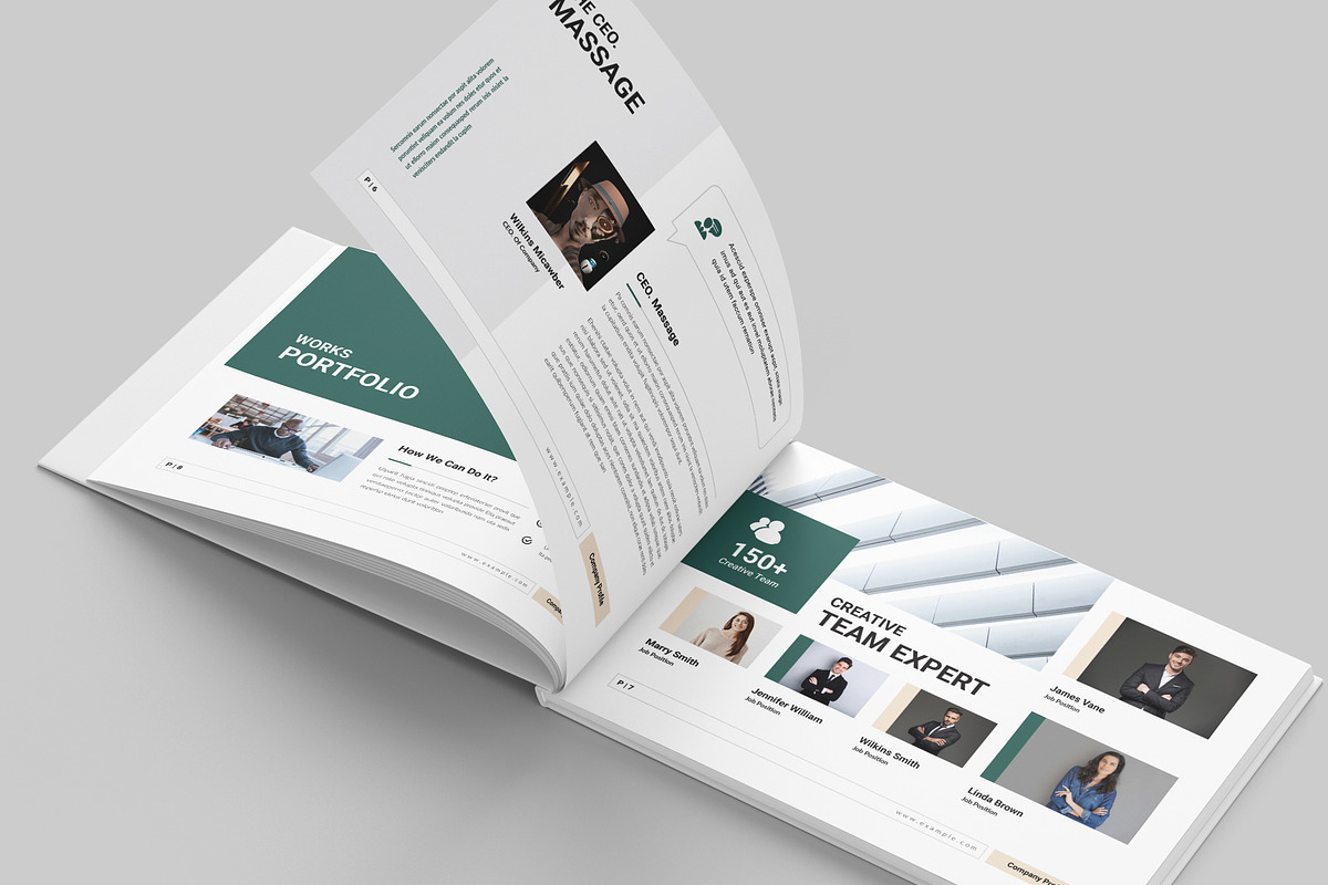 Company Profile Template Landscape, a Brochure Template by NorthPeak (Photo 4 of 10)