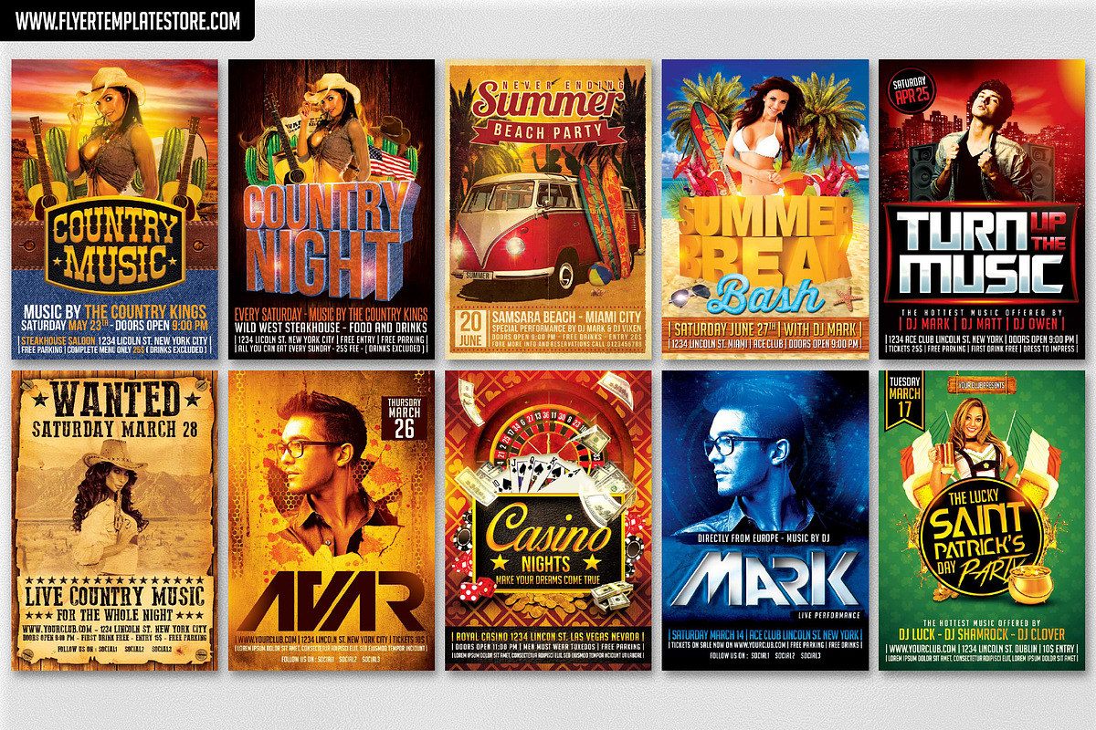 200 Flyer Templates Bundle 98% OFF !, a Flyer Template by XtremeFlyers (Photo 18 of 22)