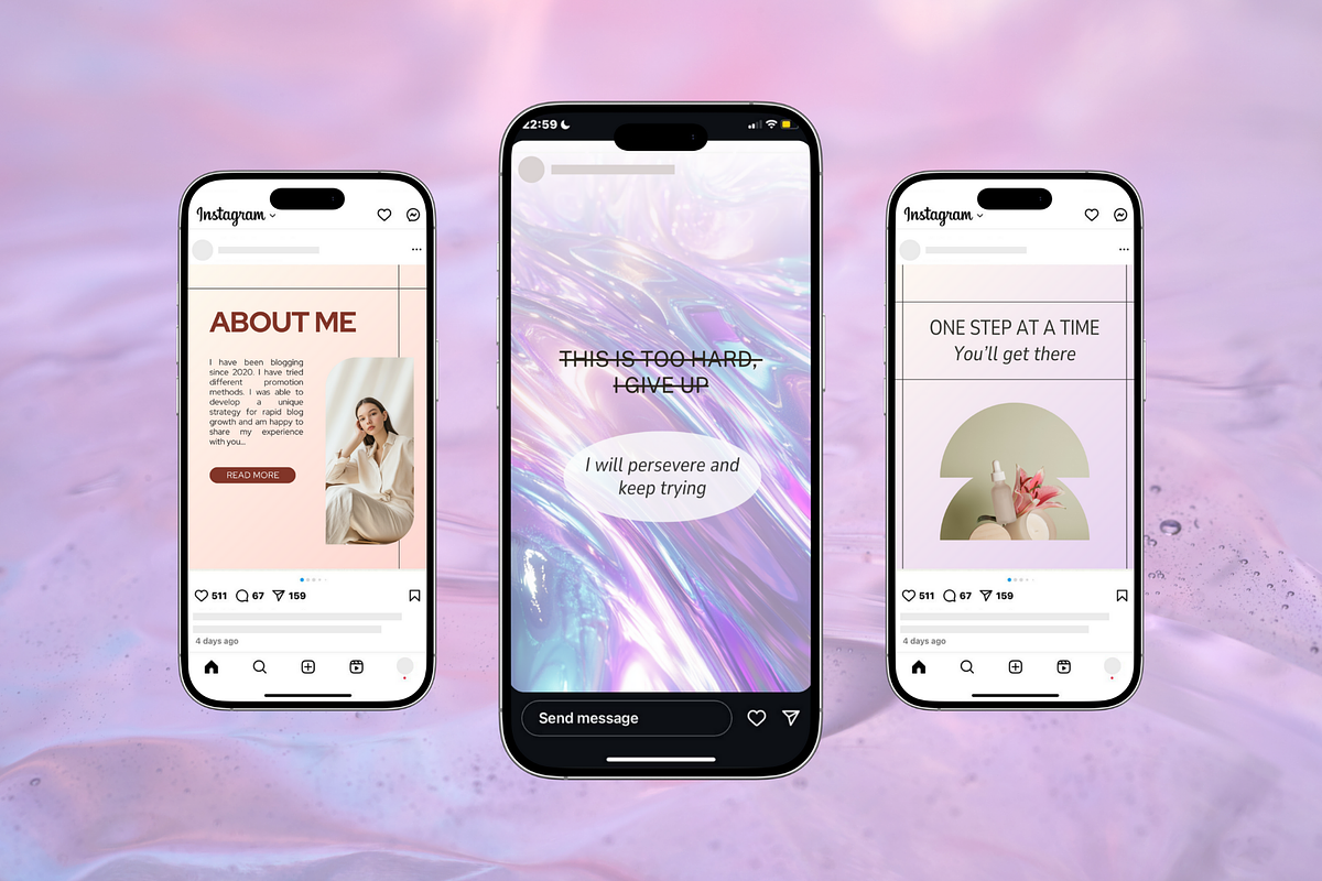 Influencer Voice Instagram Templates, a Social Media Template by Ollyta May (Photo 5 of 9)