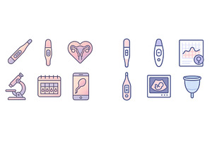 Health and wellness icons showcasing, a Healthcare Illustration by ZinetroN