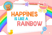 Pinky Unicorn - Display Font, a Sans Serif Font by Graphicxell (Thumbnail 3 of 7)