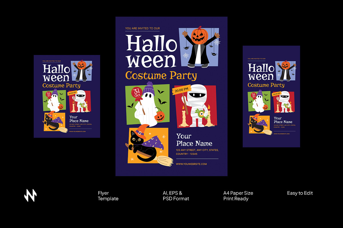 Halloween Costume Party Flyer