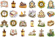 Christian Rustic Summer Clipart, an Illustration by Sublimation Artist (Thumbnail 2 of 6)