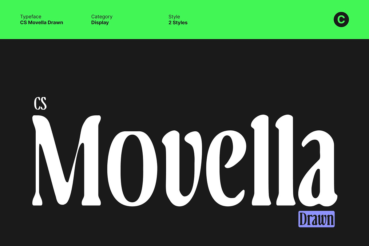 CS Movella Drawn, a Serif Font by Craft Supply Co. (Photo 1 of 8)
