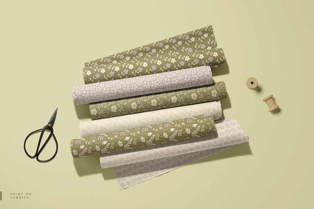 Botanical Seamless Patterns, a Pattern Graphic by studiocolectivo (Photo 5 of 12)