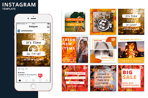 Autumn Instagram Animated Template, a Social Media Template by Brandspark Mini