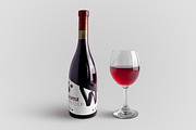 Wine Bottle Mock-Up Set in PSD, a Product Mockup by PSD Market (Thumbnail 4 of 8)