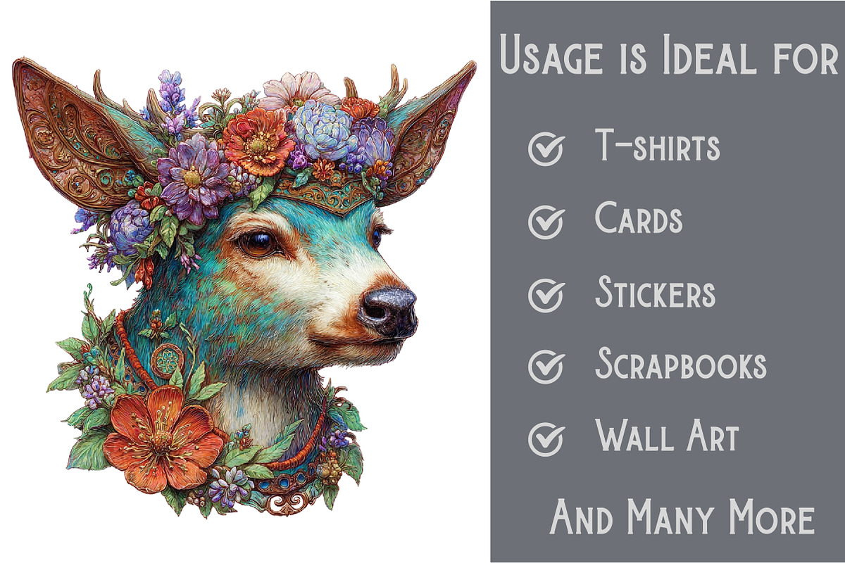 Whimsical Forest Animal Clipart, an Illustration by Pixels.Craft (Photo 3 of 6)