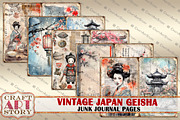 Japan Geisha Junk Journal picture, a Person Illustration by CraftArtStory (Thumbnail 4 of 5)