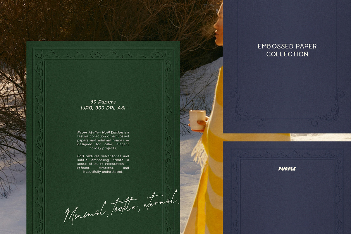 Noël Edition: Embossed Papers, a Texture Graphic by Purple (Photo 14 of 15)
