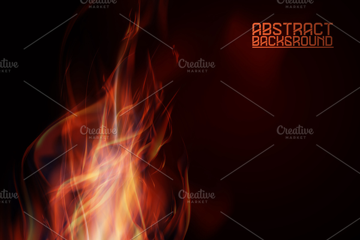 Abstract fire flames, an Object Illustration by majcot (Photo 5 of 5)