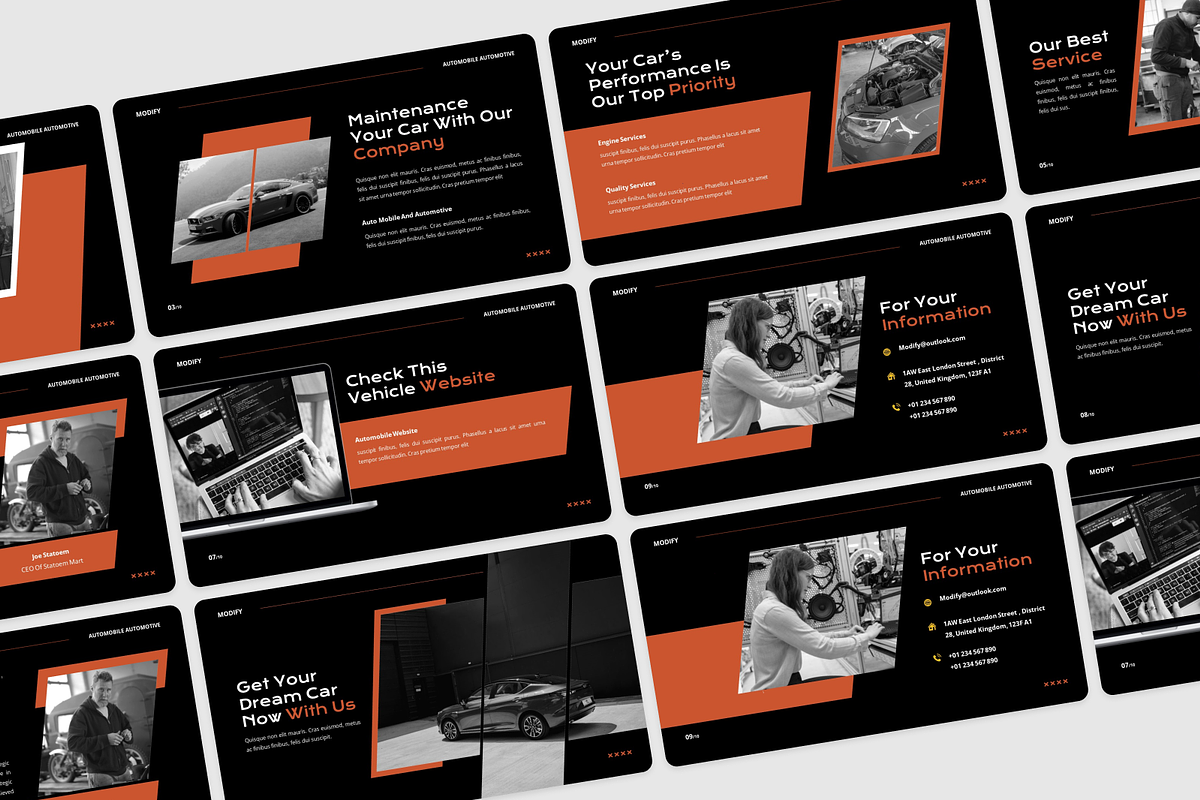 Automobile Automotive Keynote, a Presentation Template by Annora Studio (Photo 5 of 5)