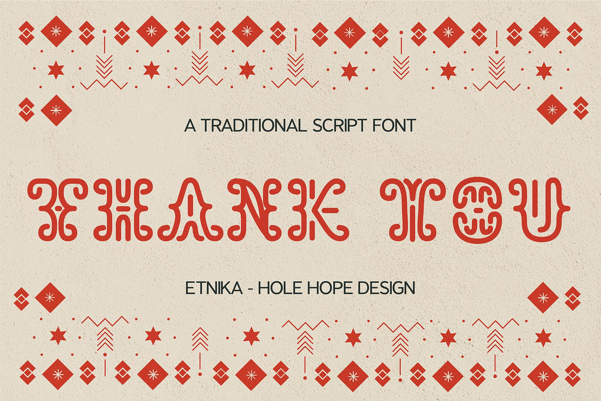 Etnika – A Traditional Script Font, a Sans Serif Font by Hole Hope Design (Photo 8 of 8)