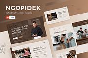 Ngopidek - Coffee Shop Powerpoint, a Presentation Template by SquidPixey (Thumbnail 1 of 7)