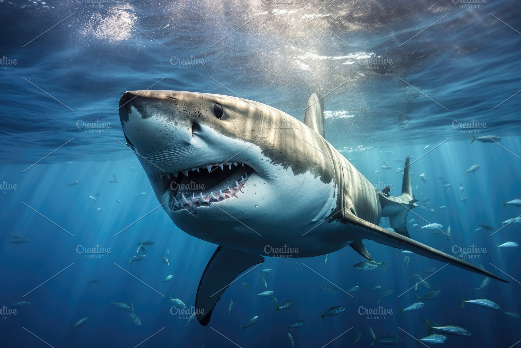 Great White Shark Carcharodon carcha, a Photo by Iftikhar Alam