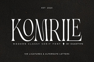 Komrile - Serif Font