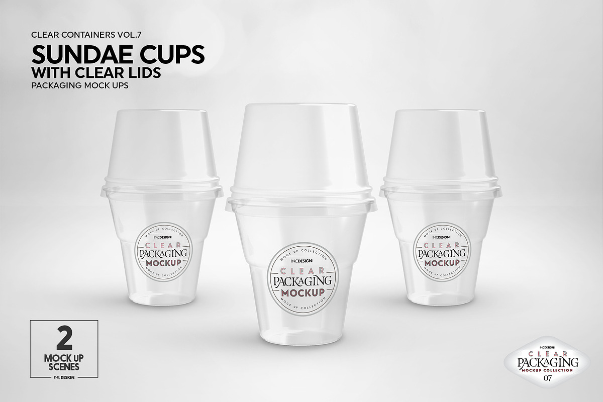 07 Clear Container Packaging Mockups, a Cups & Container Mockup by INCDesign (Photo 8 of 28)