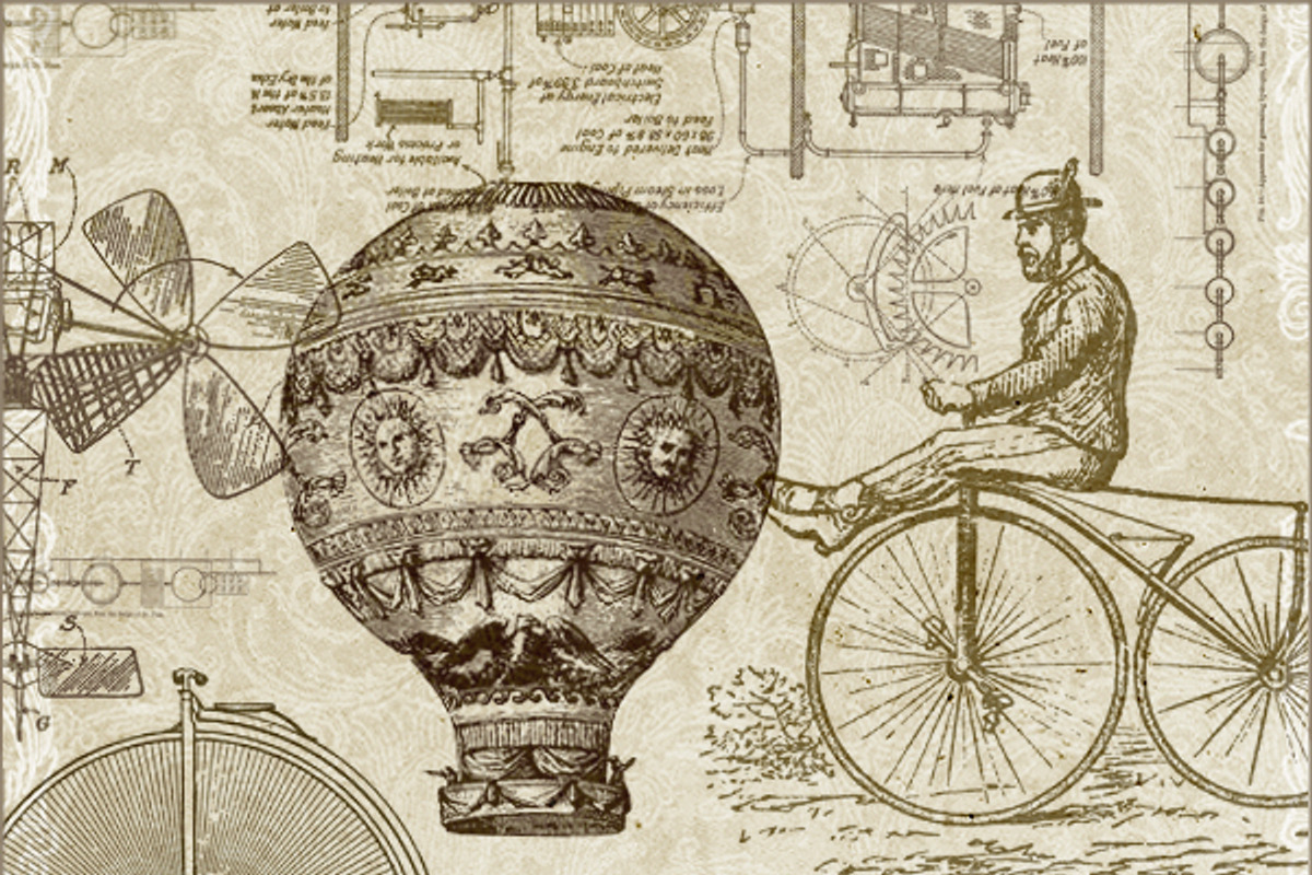 Vintage Steampunk Brushes, a Brush Add-On by Jodie Lee Studio