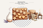 Cozy Winter Hygge Watercolor Clipart, an Illustration by Artnoy (Thumbnail 3 of 8)