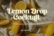 Cocktail - Elegant Retro Serif, a Serif Font by Harmonais Visual (Thumbnail 1 of 18)