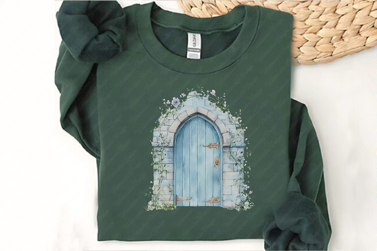 Blue Fairytale Castle Clipart, an Illustration by Watercolor design (Photo 11 of 11)